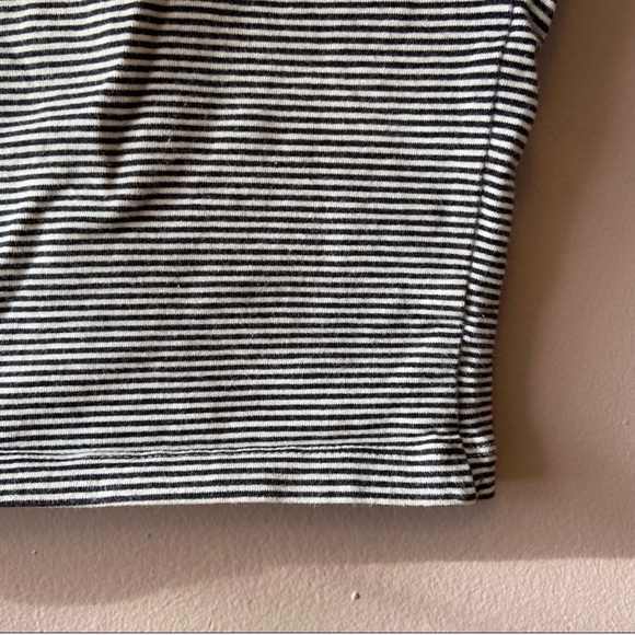 Garage Women’s Black & White Striped Sleeveless Crop Top - Picture 8 of 9